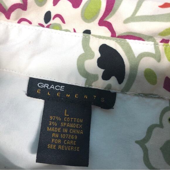 Grace elements floral shirt medium - Picture 4 of 8